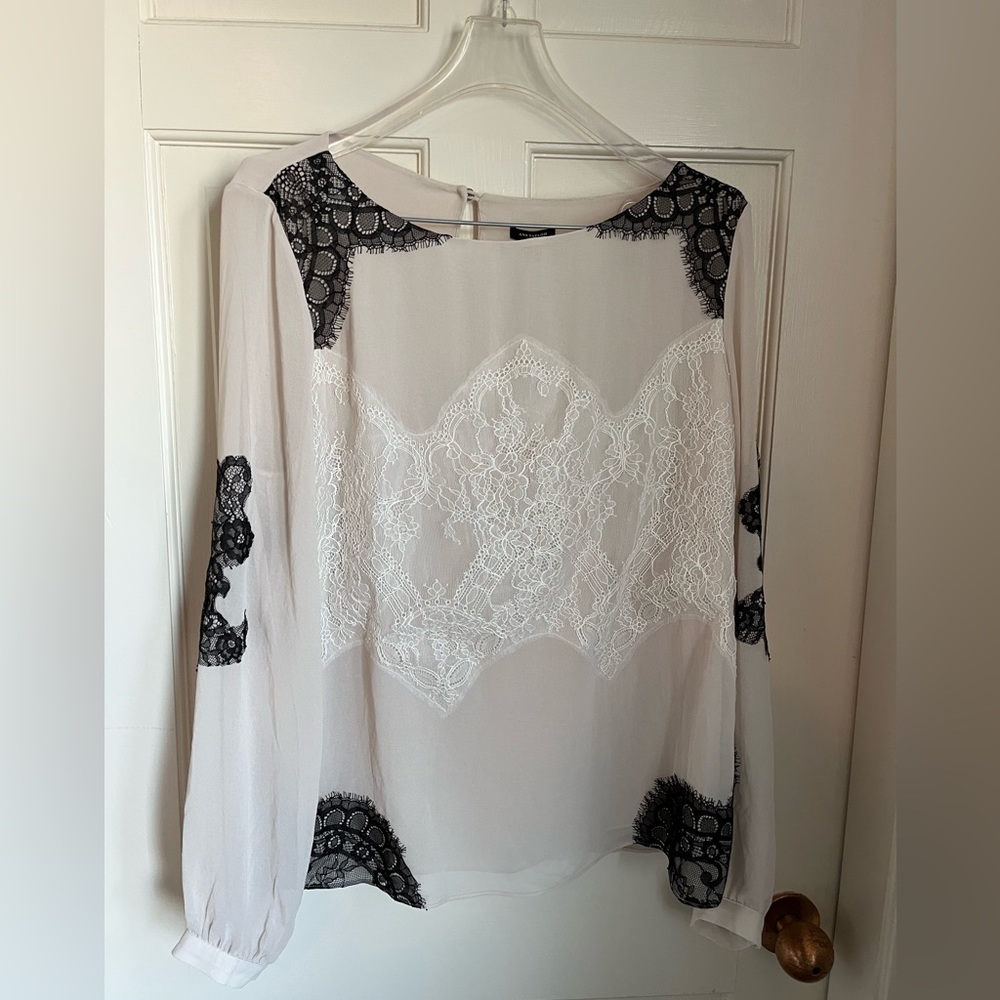 NWT Ann Taylor Lacy Blouse Size 12